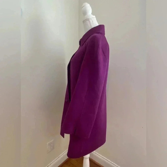 St. John Violet Wool and Cashmere Light Weight Jacket/ Cardigan Size Medium - Picture 4 of 8